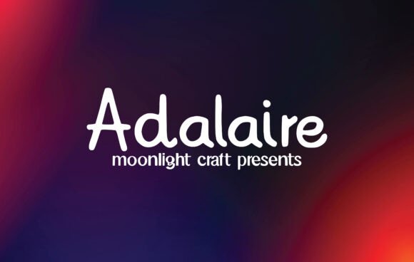 Adalaire: A Beautiful Handwritten Font