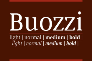 Buozzi: A Serif Font for Creative Projects