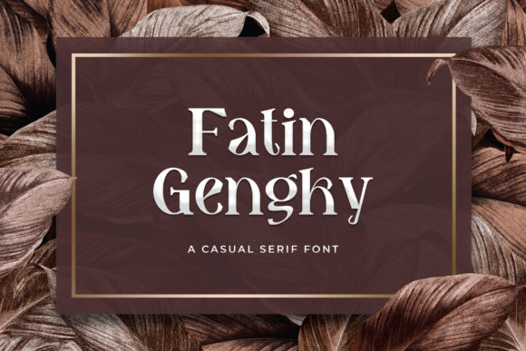 Fatin Gengky Font for Web Design