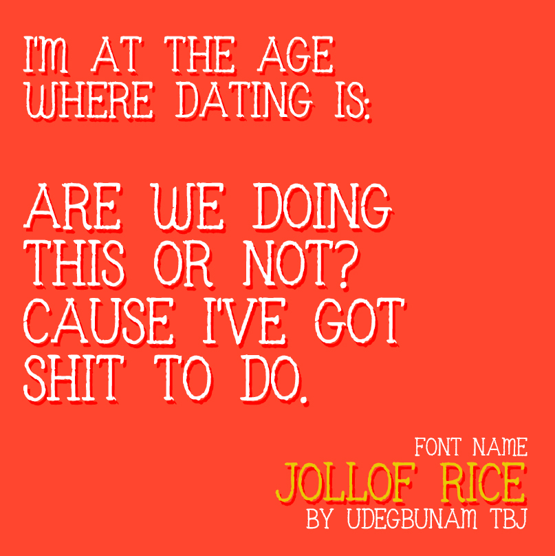 Jollof Rice Font for Web Design