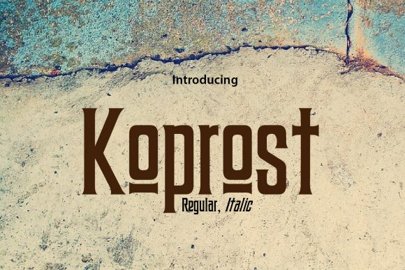 Koprost: A Serif Font for Editorial Elegance