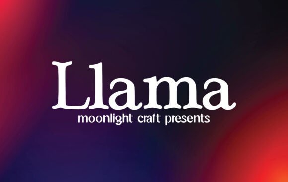 Llama: A Script Handwritten Font