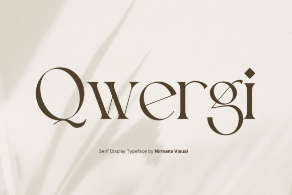 Qwergi: A Serif Font for Creative Harmony