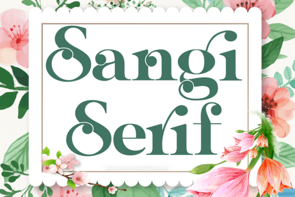 Sangi Serif: A Bold Serif for Branding