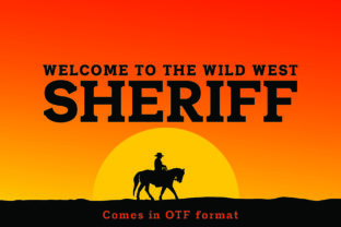 Sheriff Font: Wild West Style for Editorial Design