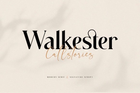 Walkester Callstories: A Font for Professional Branding